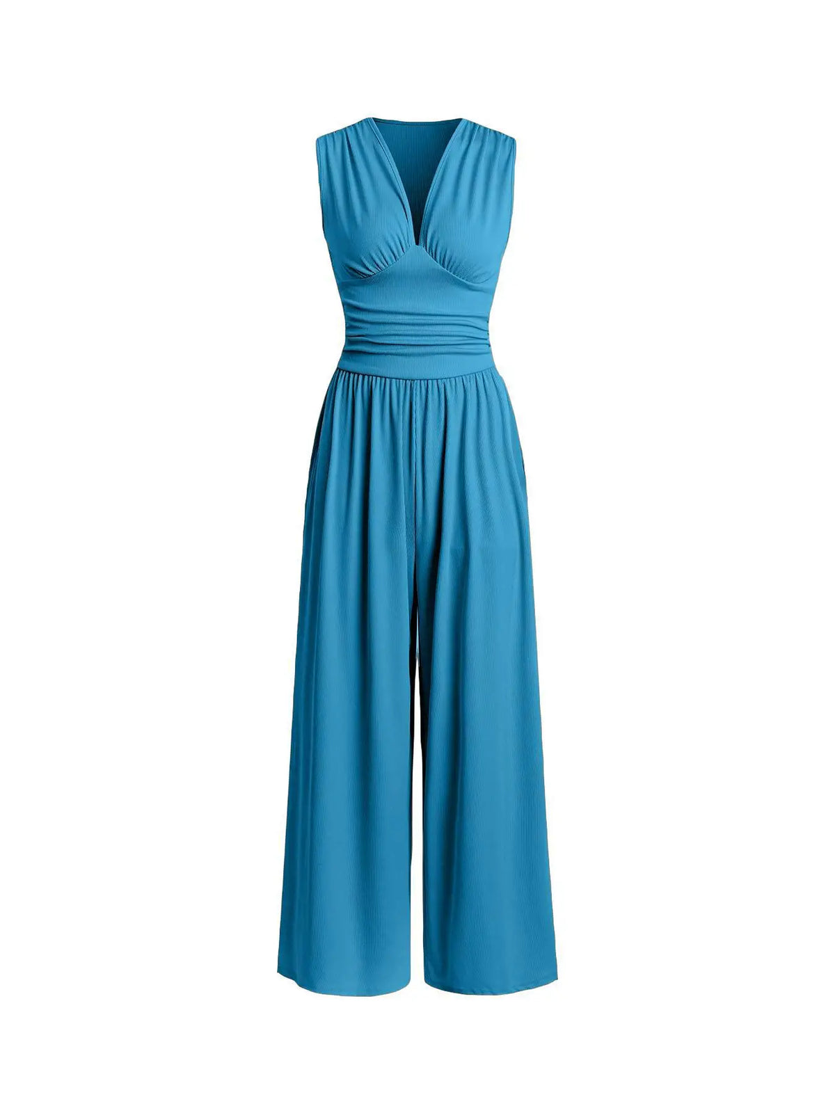 Yozy New Sleeveless Knitted Jumpsuit Loose Wide-Leg Pants Spot Goods