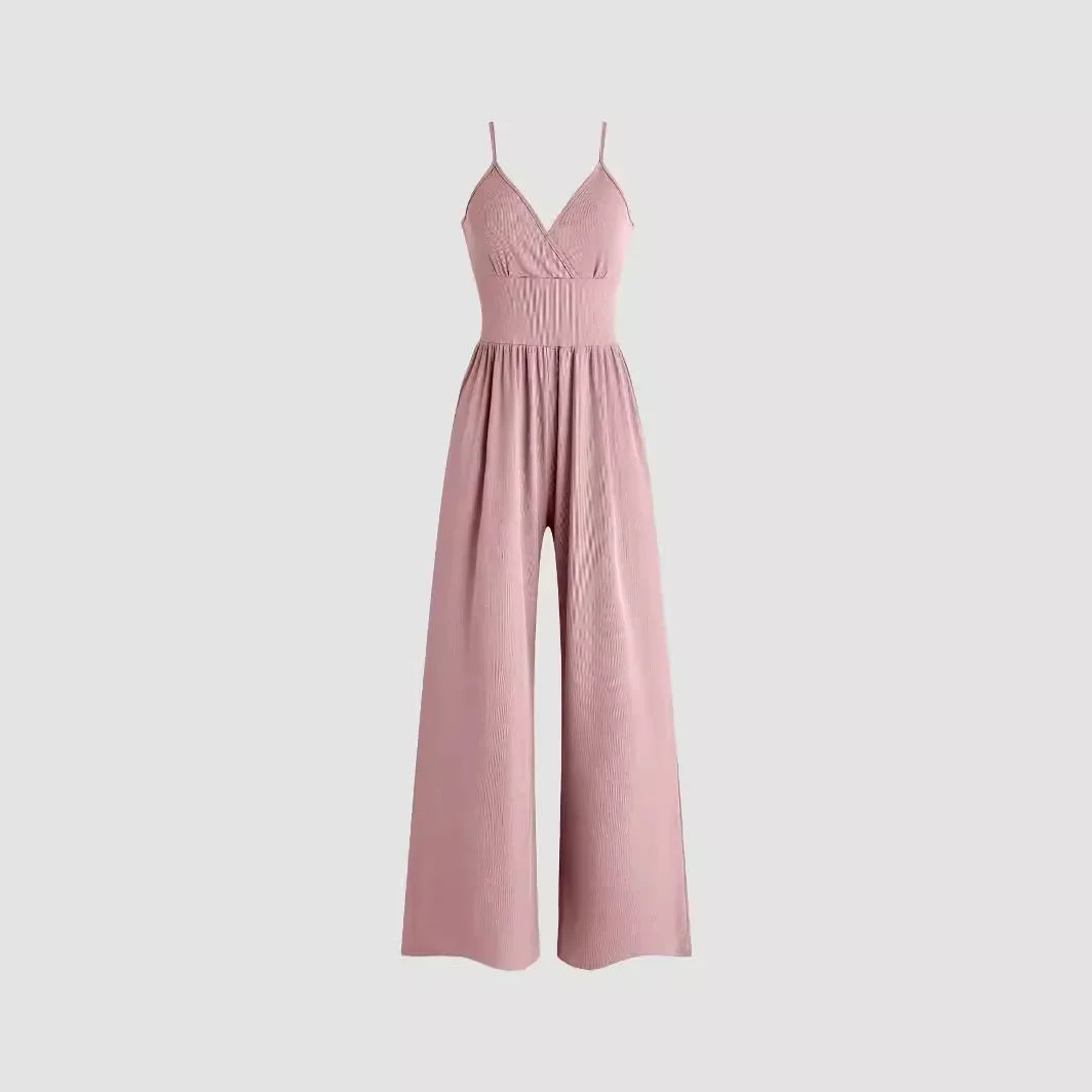 Yozy Multicolor Casual Fashion Jumpsuit Summer Trousers Suit Tank Waist-Fitted Shorts Women's Oversea Trade Stock