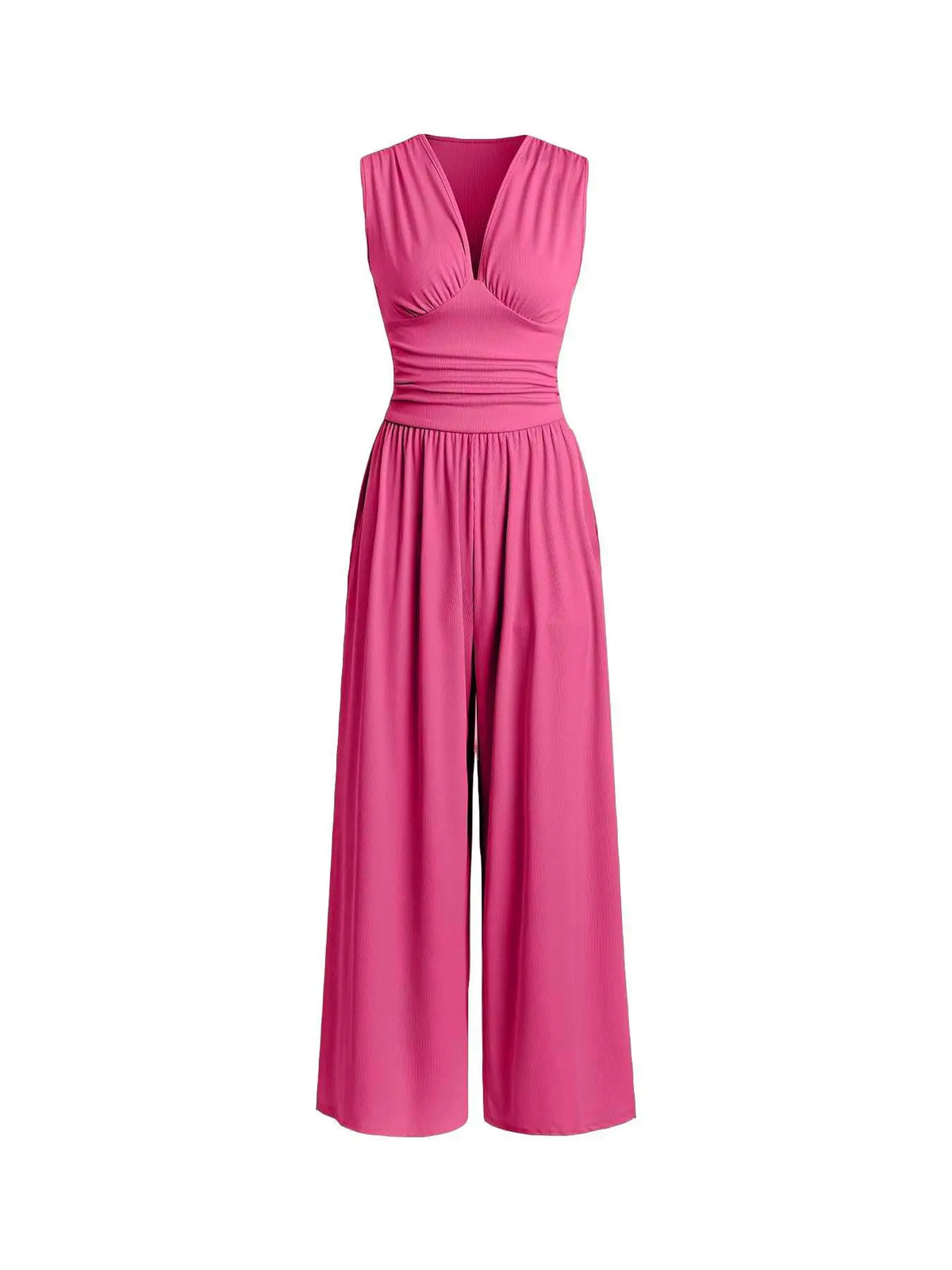 Yozy New Sleeveless Knitted Jumpsuit Loose Wide-Leg Pants Spot Goods
