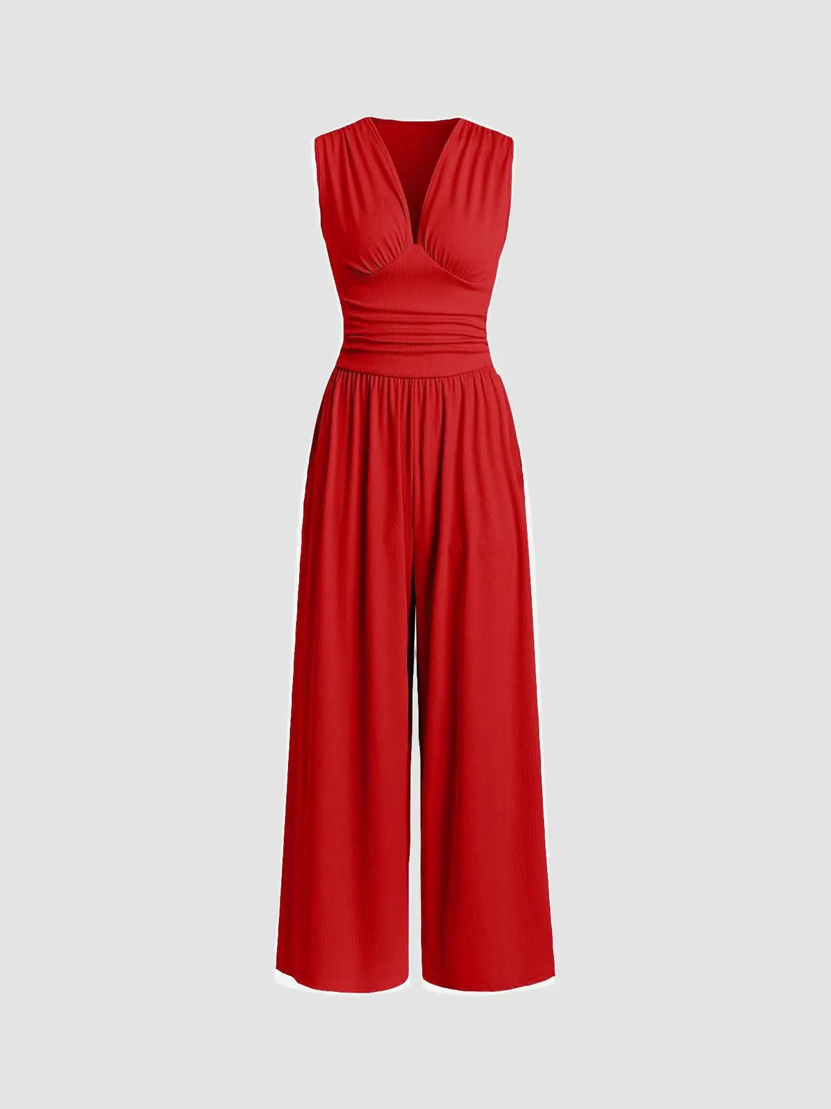 Yozy New Sleeveless Knitted Jumpsuit Loose Wide-Leg Pants Spot Goods