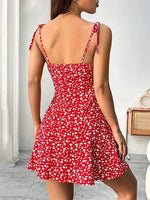 Yozy Women's Summer Floral Spaghetti Strap Beach Short Dress,Womens Dresses,Woman Clothing,Woman Clothes,Sundress,New In Dress 2025