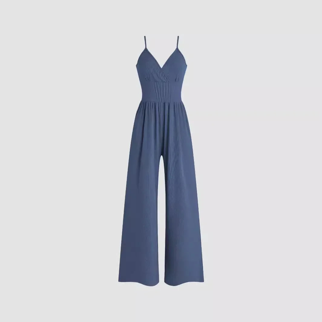 Yozy Multicolor Casual Fashion Jumpsuit Summer Trousers Suit Tank Waist-Fitted Shorts Women's Oversea Trade Stock