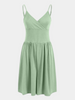 Yozy Women Mini Shorts One-Piece Romper Spaghetti Strap Sleeveless Casual One-Piece Romper Summer Backless Solid Jumpsuit Pockets